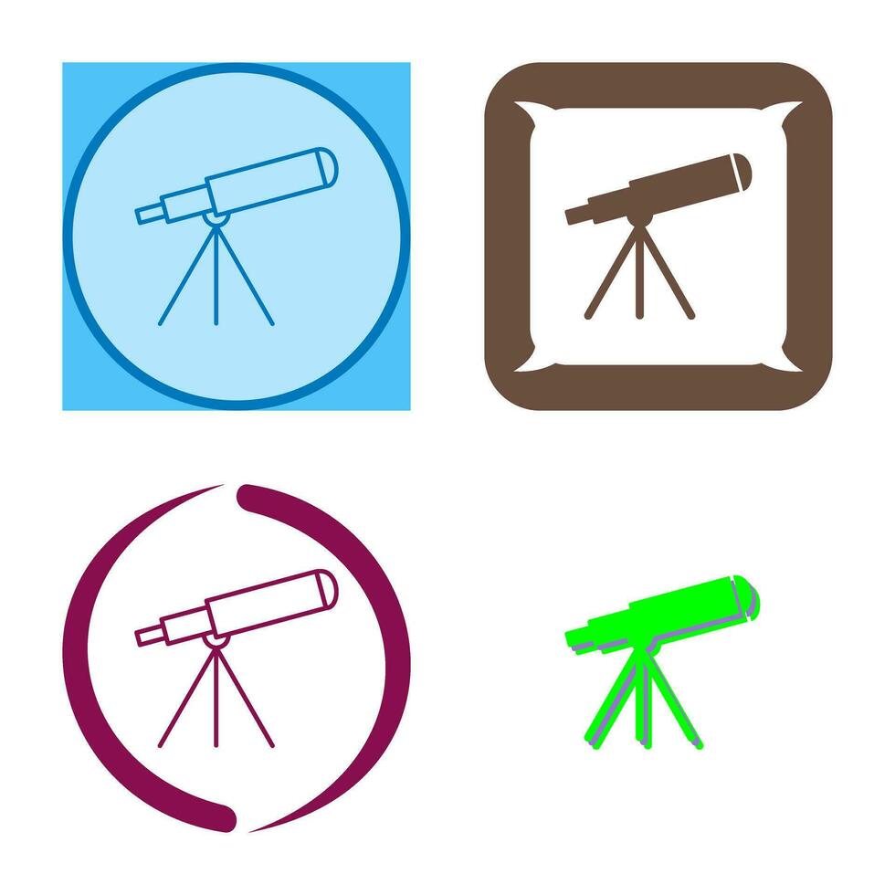 icono de vector de telescopio