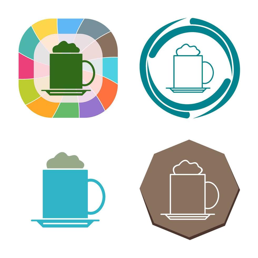 icono de vector de capuchino