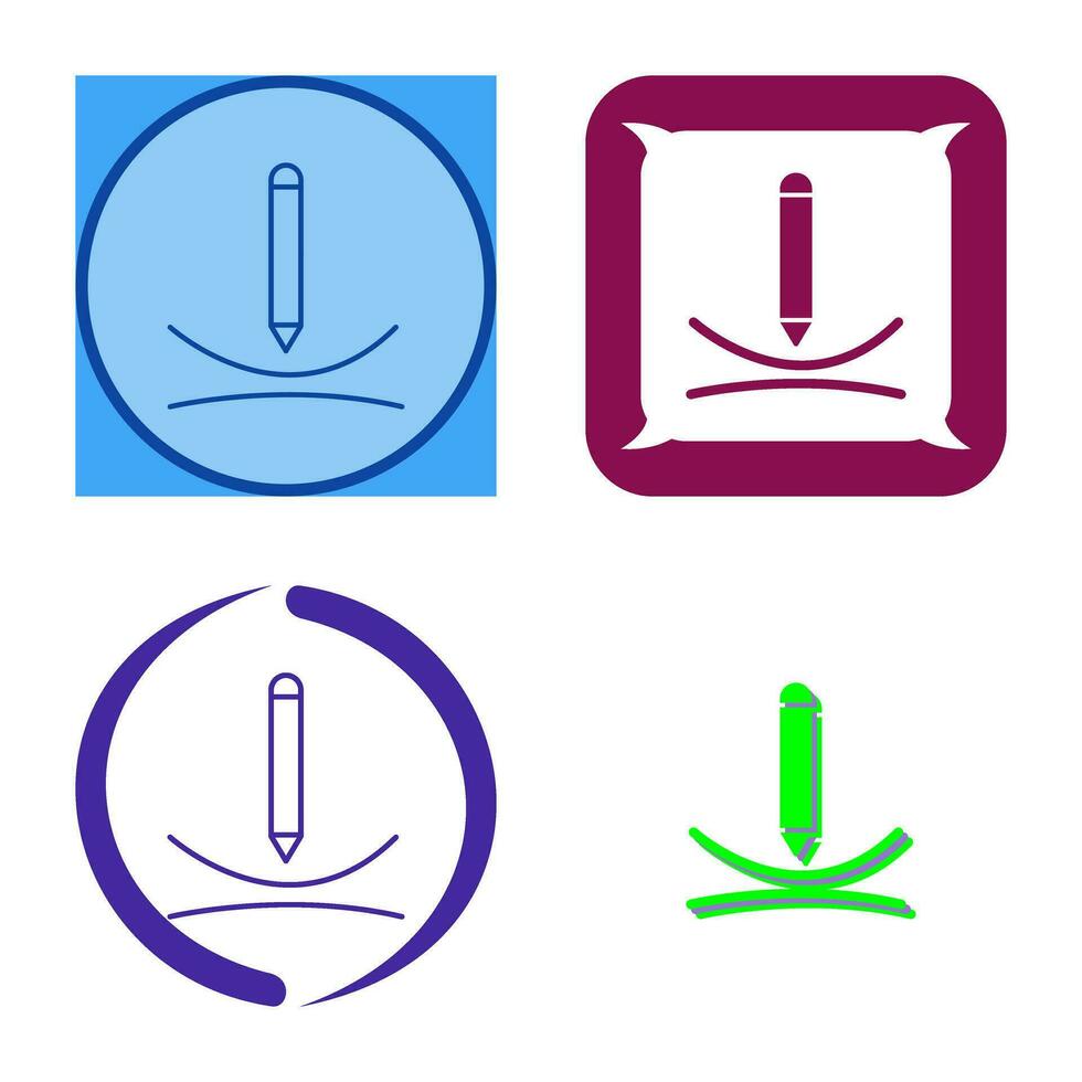 Draw Curve Vector Icon