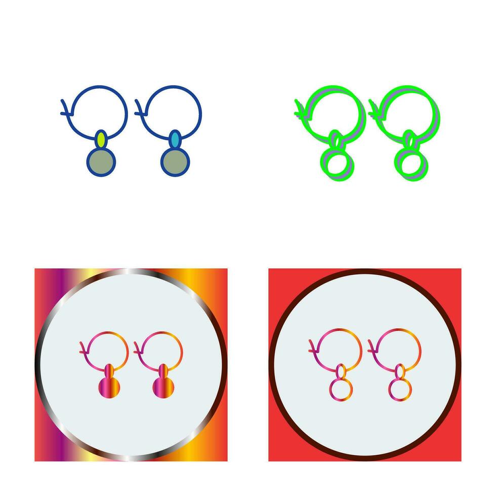 Earrings Vector Icon