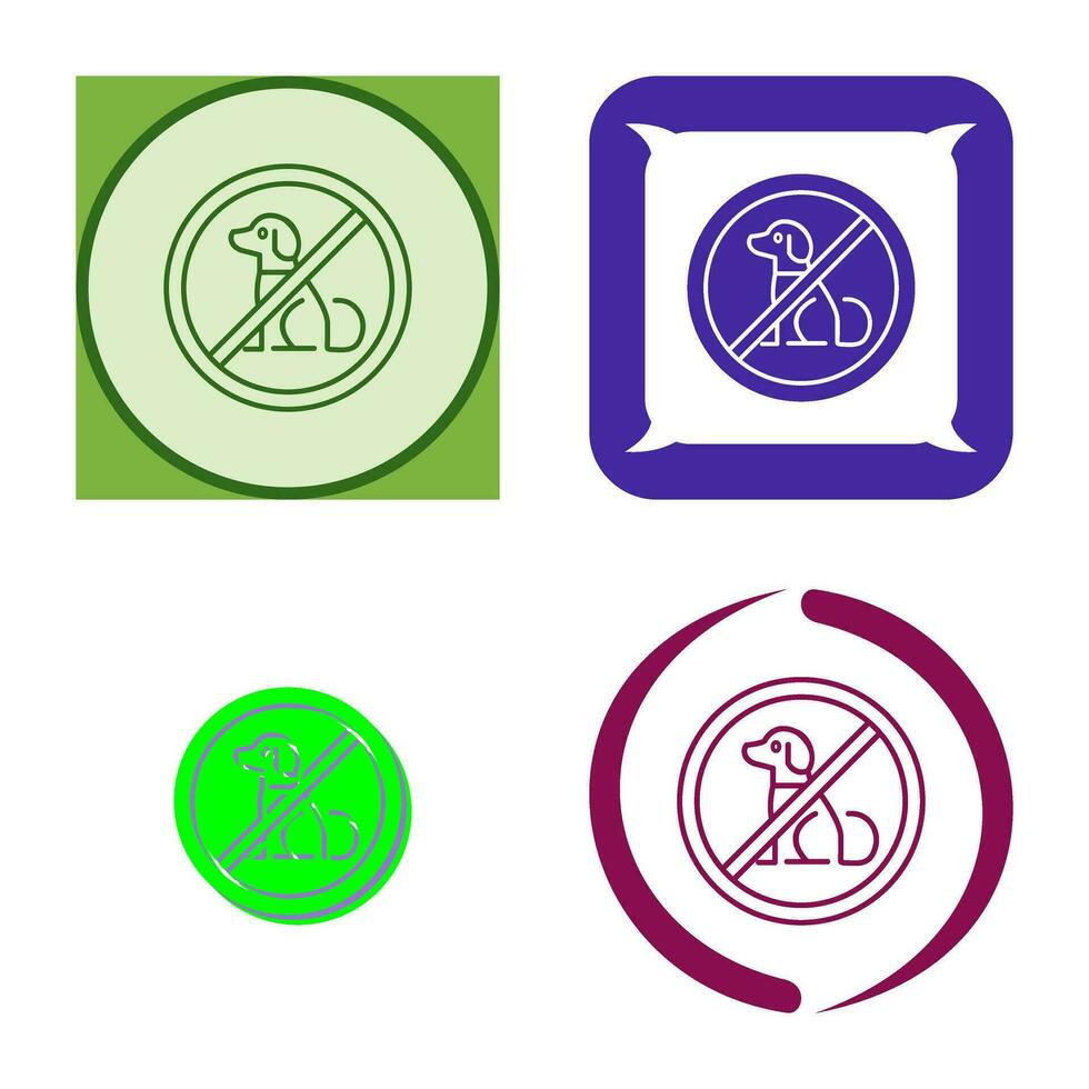 No Pets Vector Icon