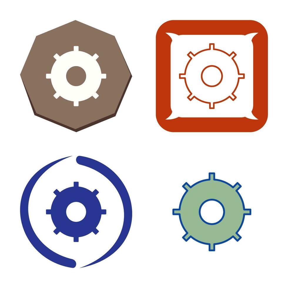 Unique Settings Vector Icon