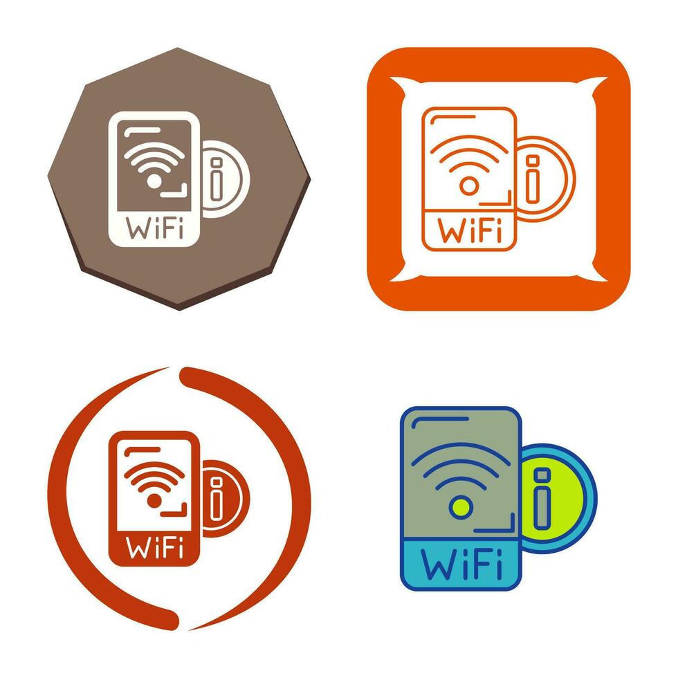 icono de vector de señal wifi