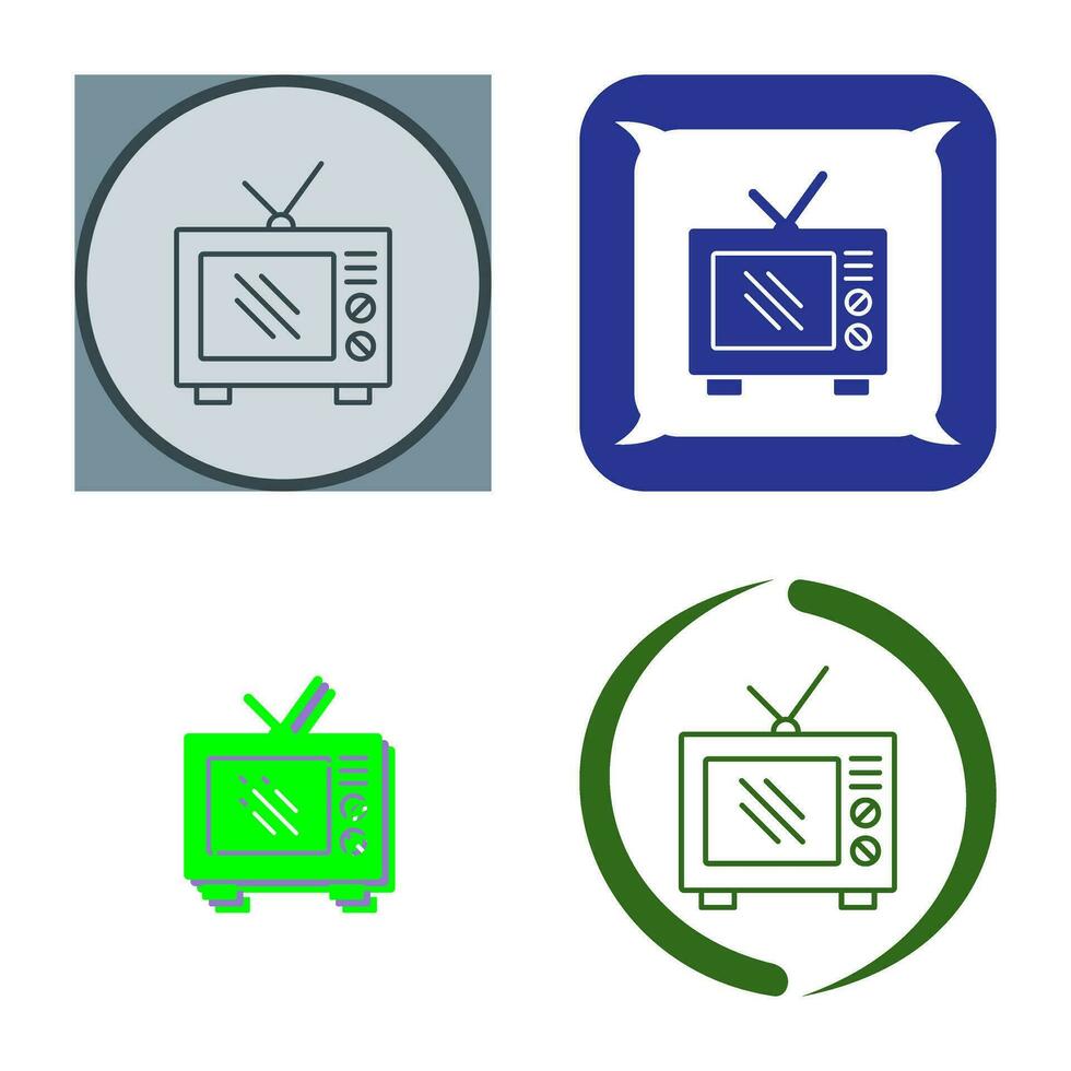 Old TV Vector Icon