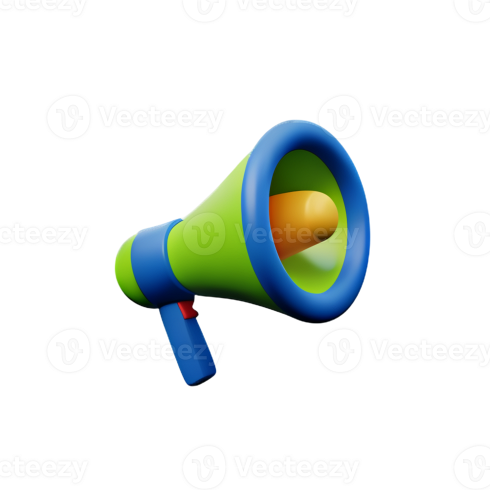 Megaphone Speaker Sound AI Generative png