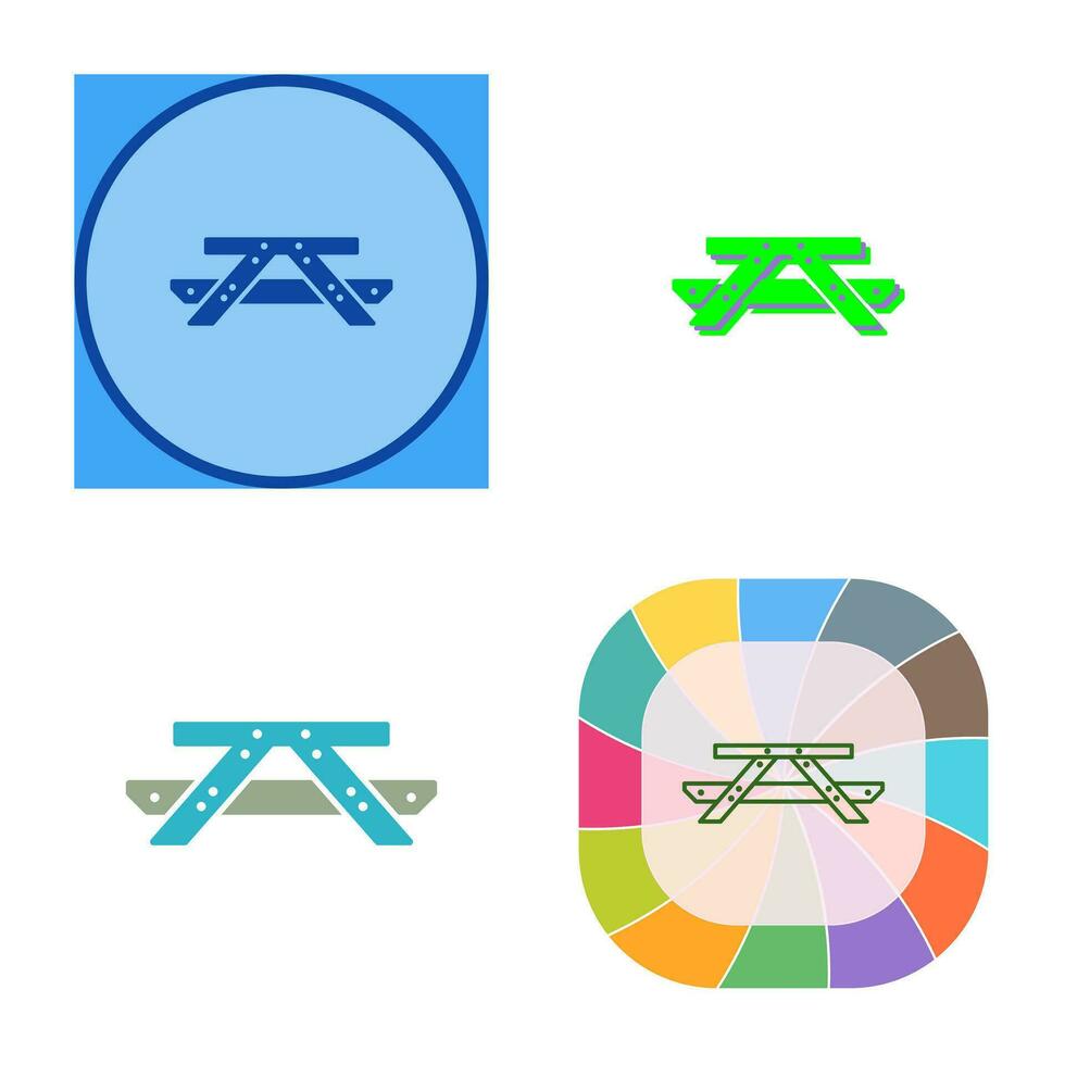 Picnic of Table Vector Icon
