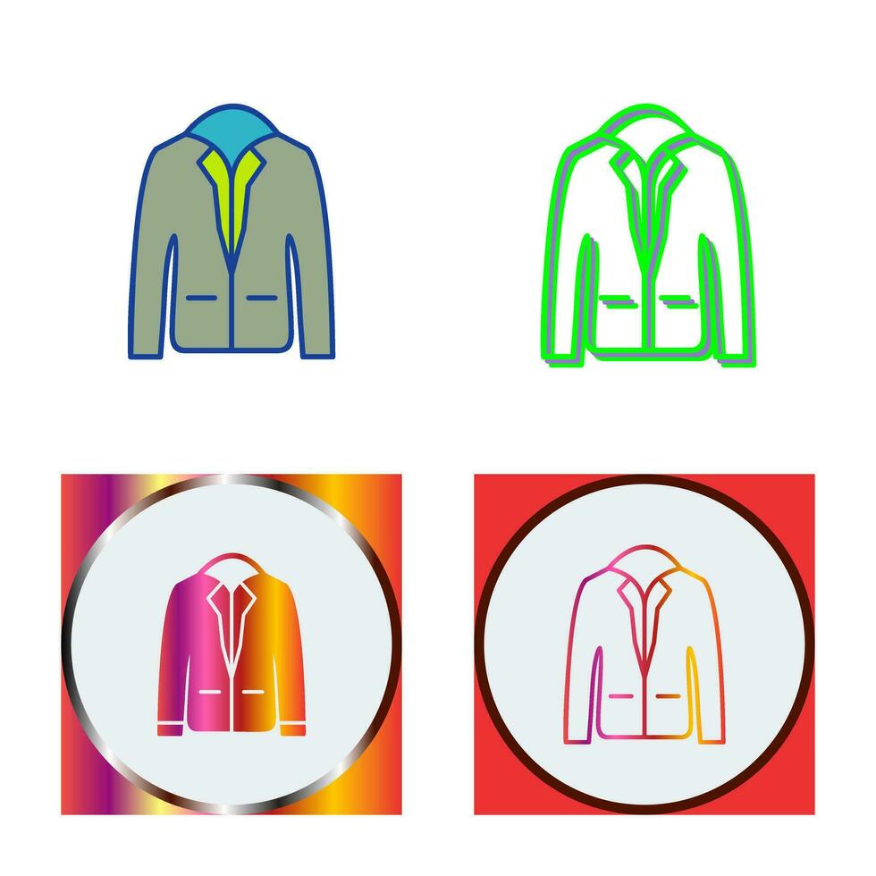 icono de vector de chaqueta elegante