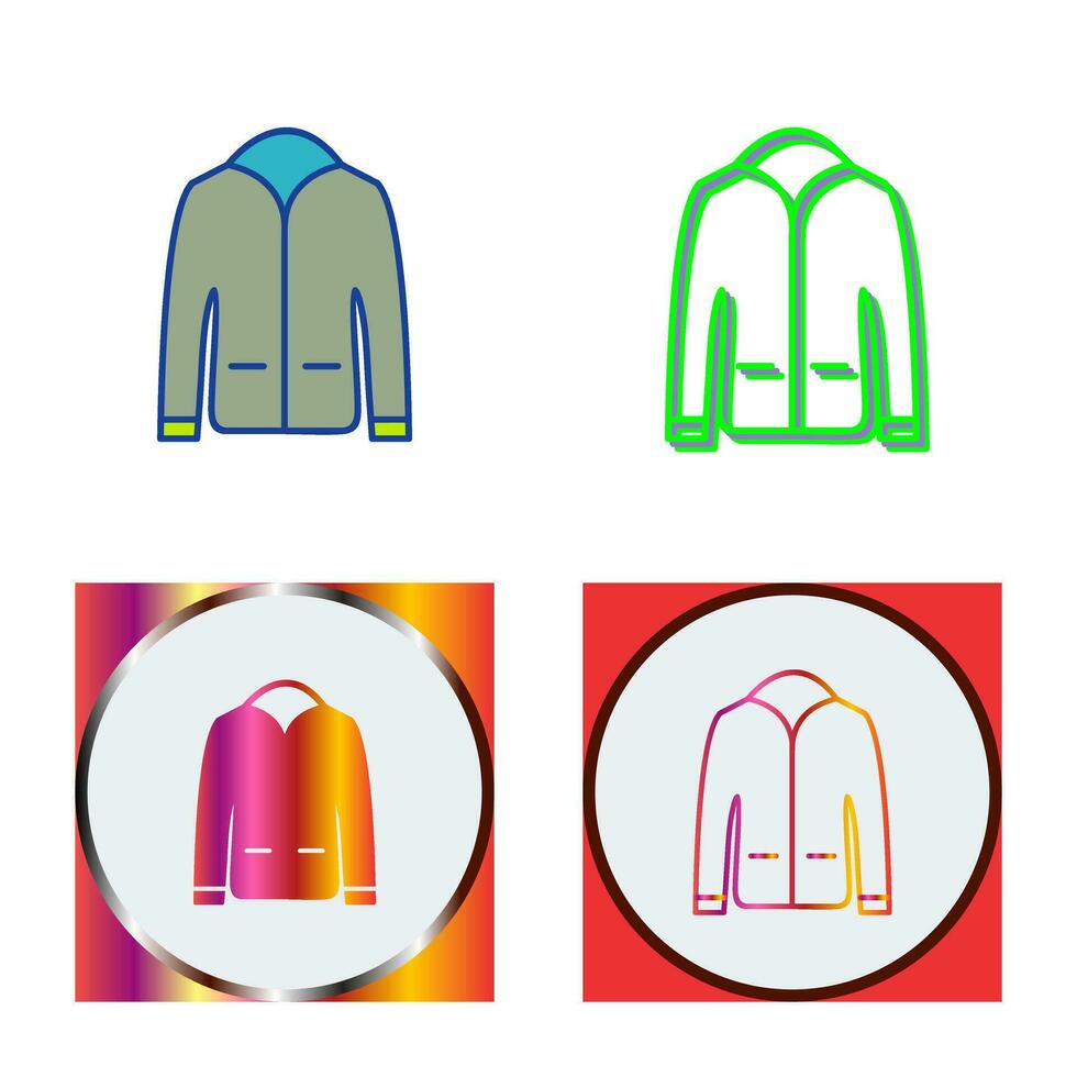 icono de vector de chaqueta de hombre