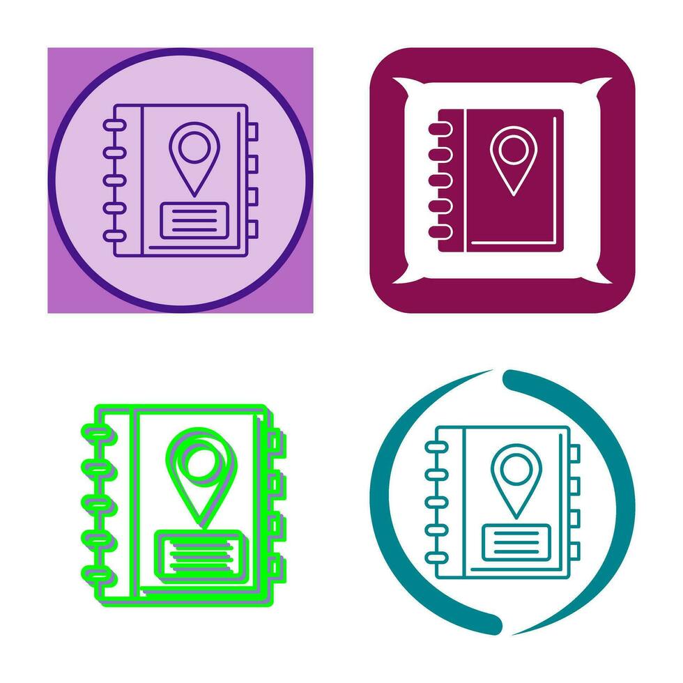 Address Book Vector Icon