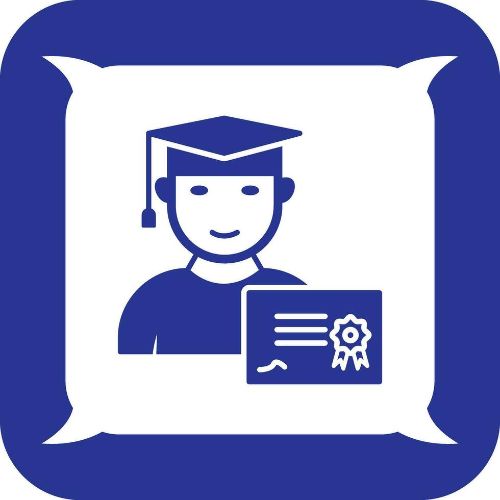 Unique Receiving Diploma Vector Icon