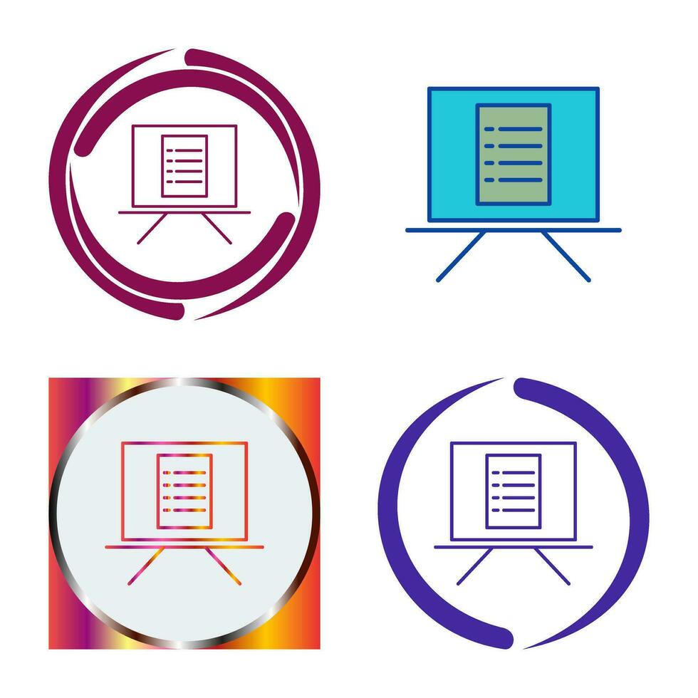 Unique Notice Board Vector Icon