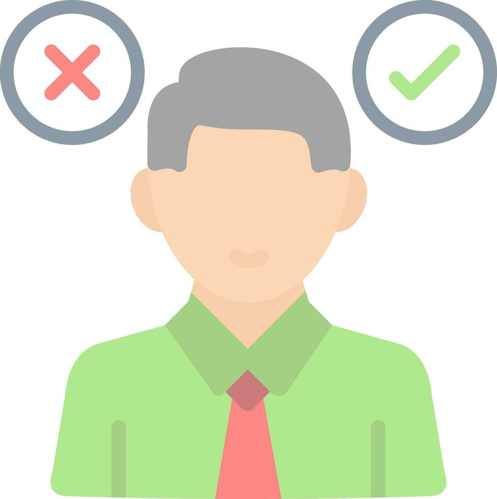 Decision Making Vector Icon Design