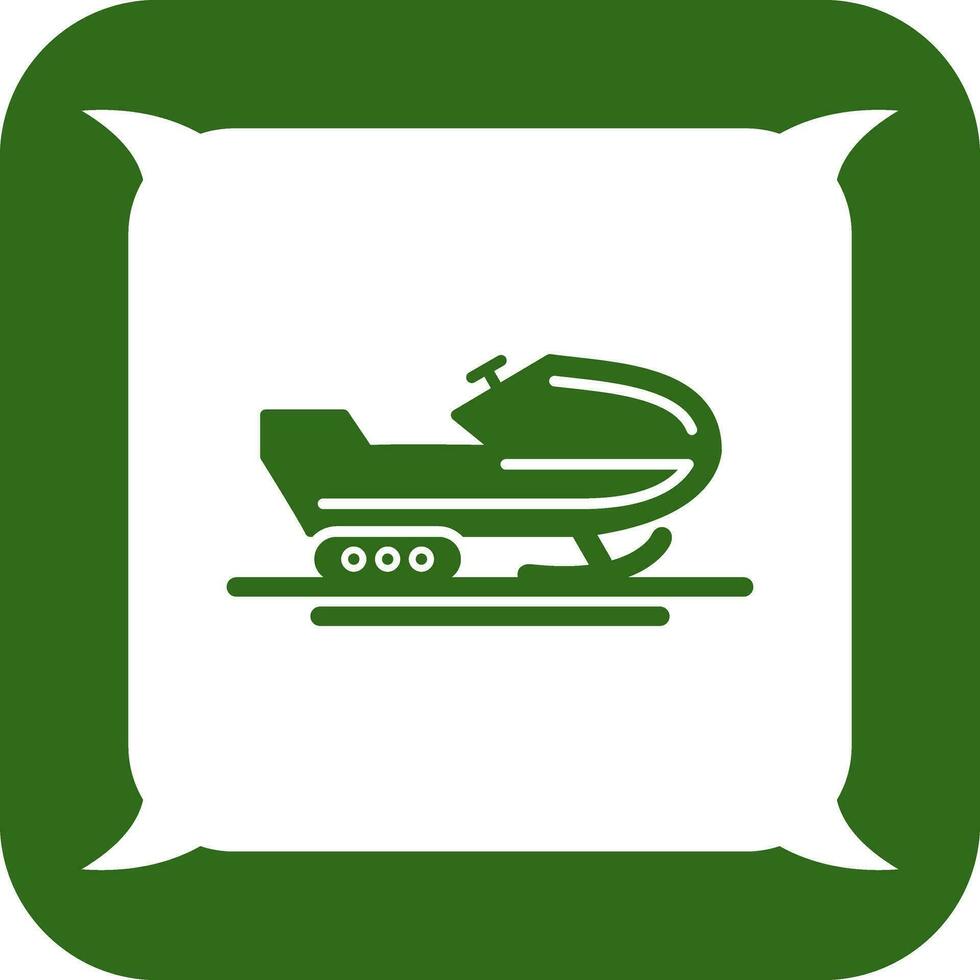 Snowmobile Vector Icon