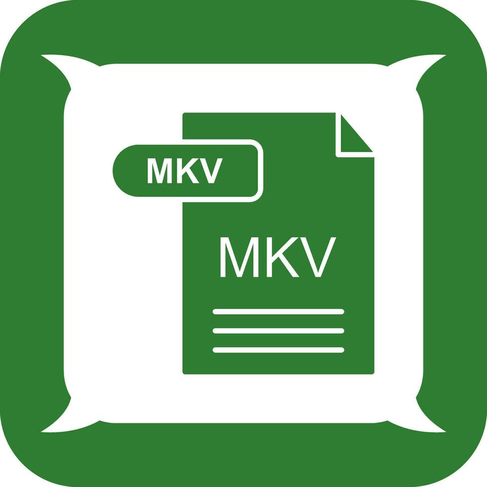 icono de vector mkv