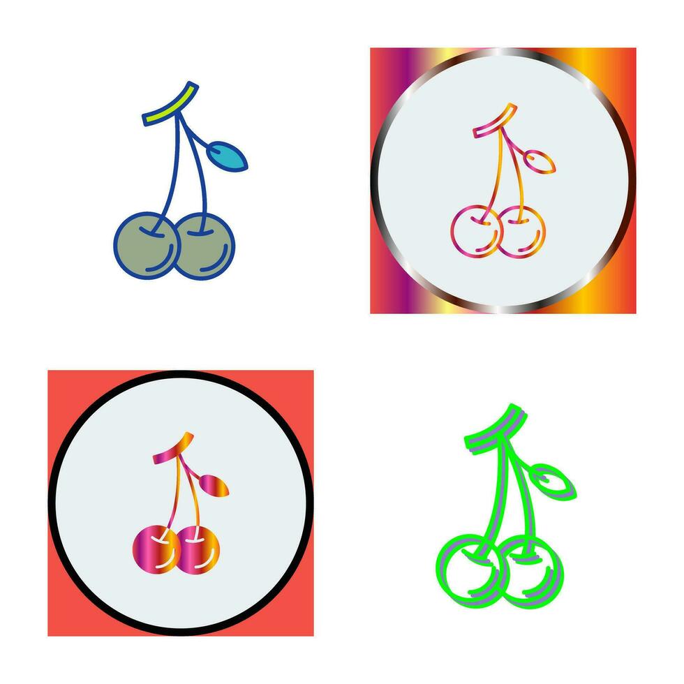 Cherries Vector Icon