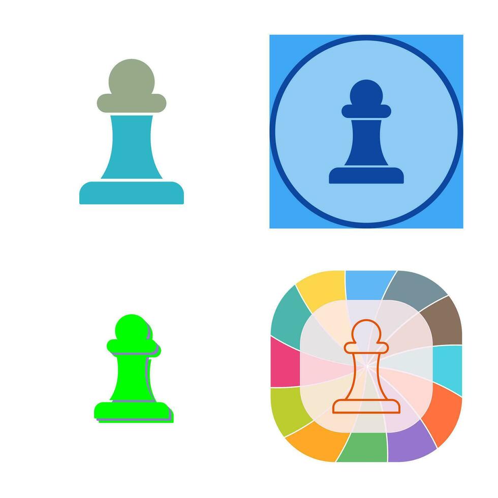 Unique Pawn Vector Icon