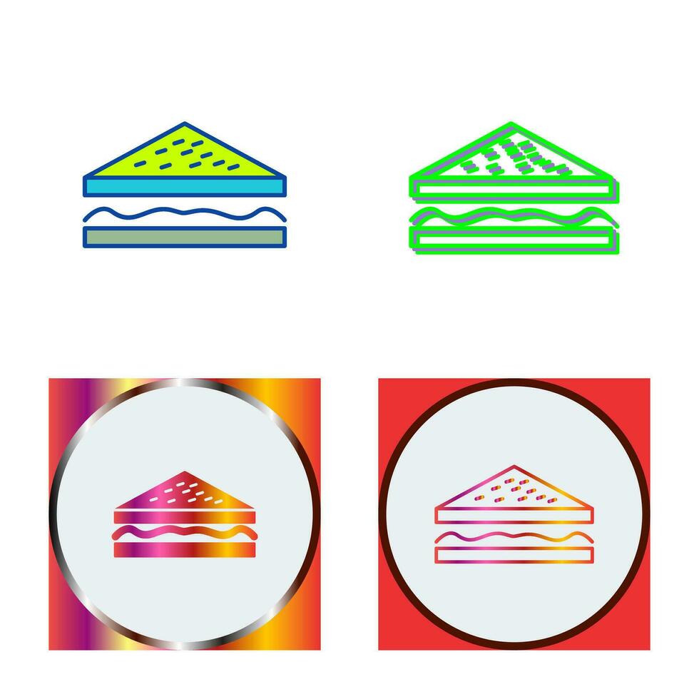 Unique Sandwich Vector Icon