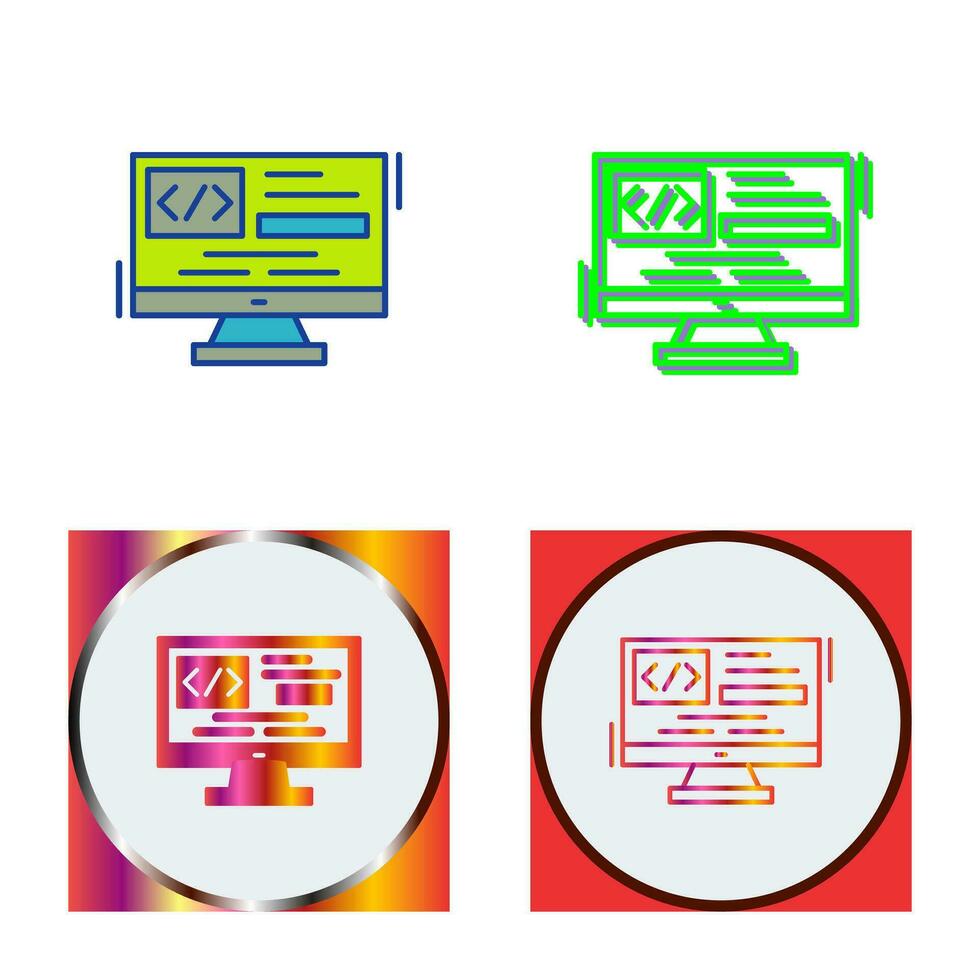 Coding Vector Icon
