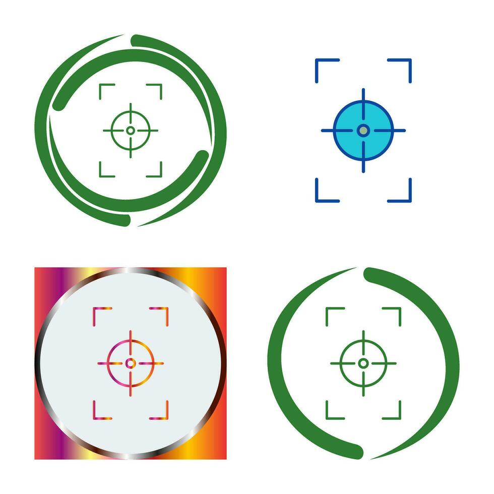 Unique Focus Vertical Vector Icon