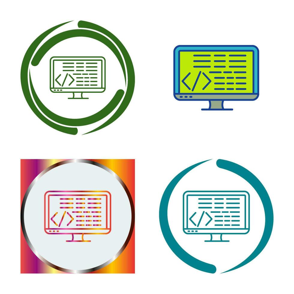 Coding Vector Icon