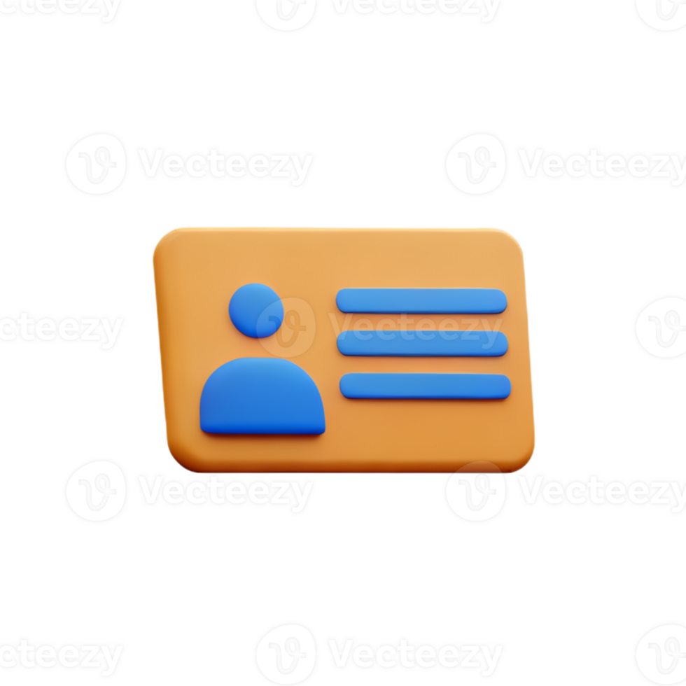 ID Card Identity AI Generative png