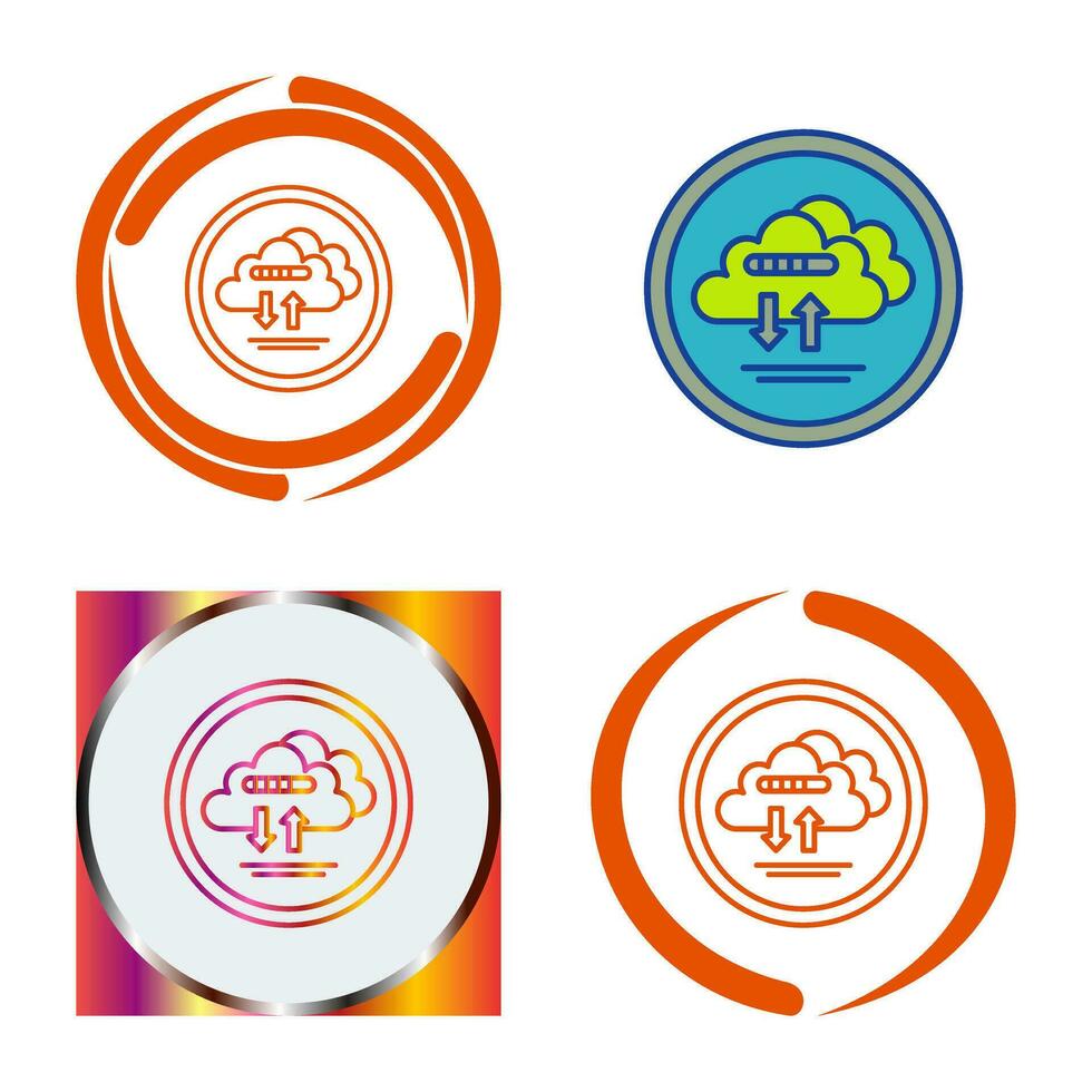 Cloud Data Vector Icon