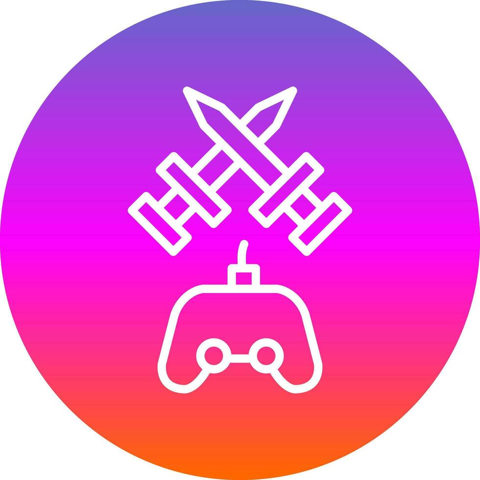 Fighting Game Vector Icon Design