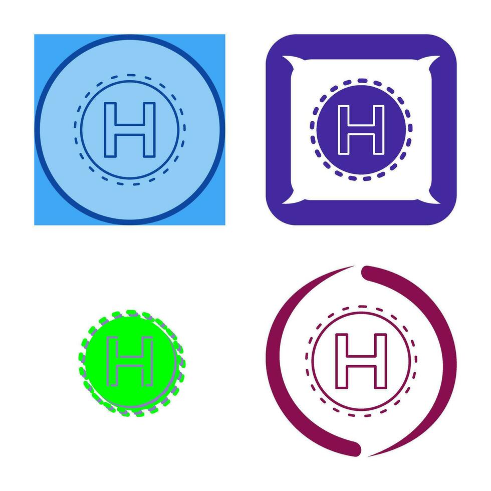 Helipad Vector Icon