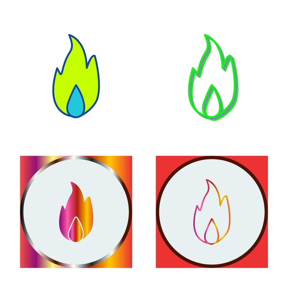 Unique Fire Vector Icon