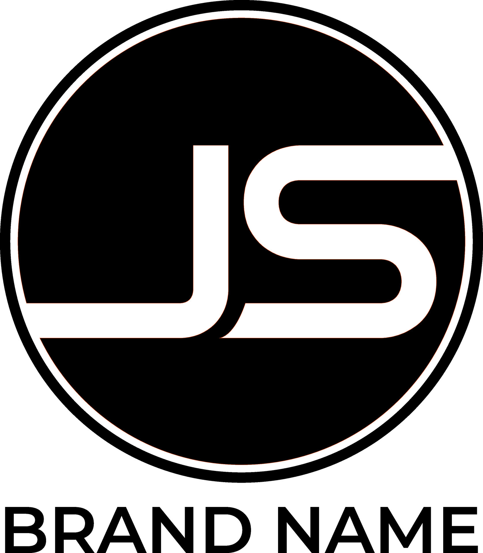 JS circle initial monogram logo design vector 31640791 Vector Art at ...