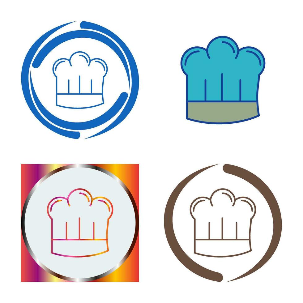 icono de vector de sombrero de chef