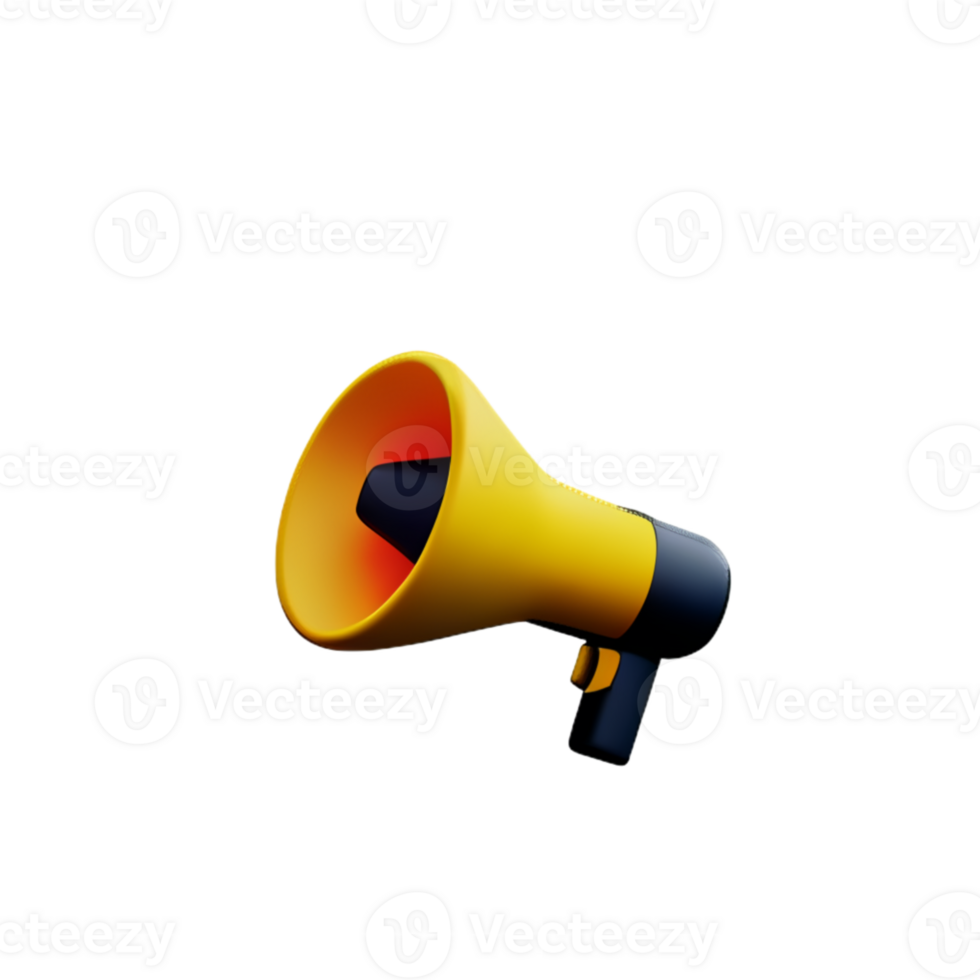 Megaphone Speaker Sound AI Generative png