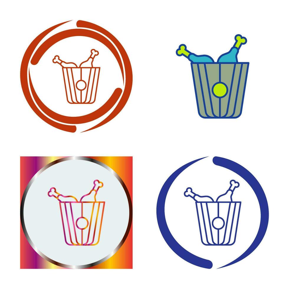 Fried Chicken Vector Icon