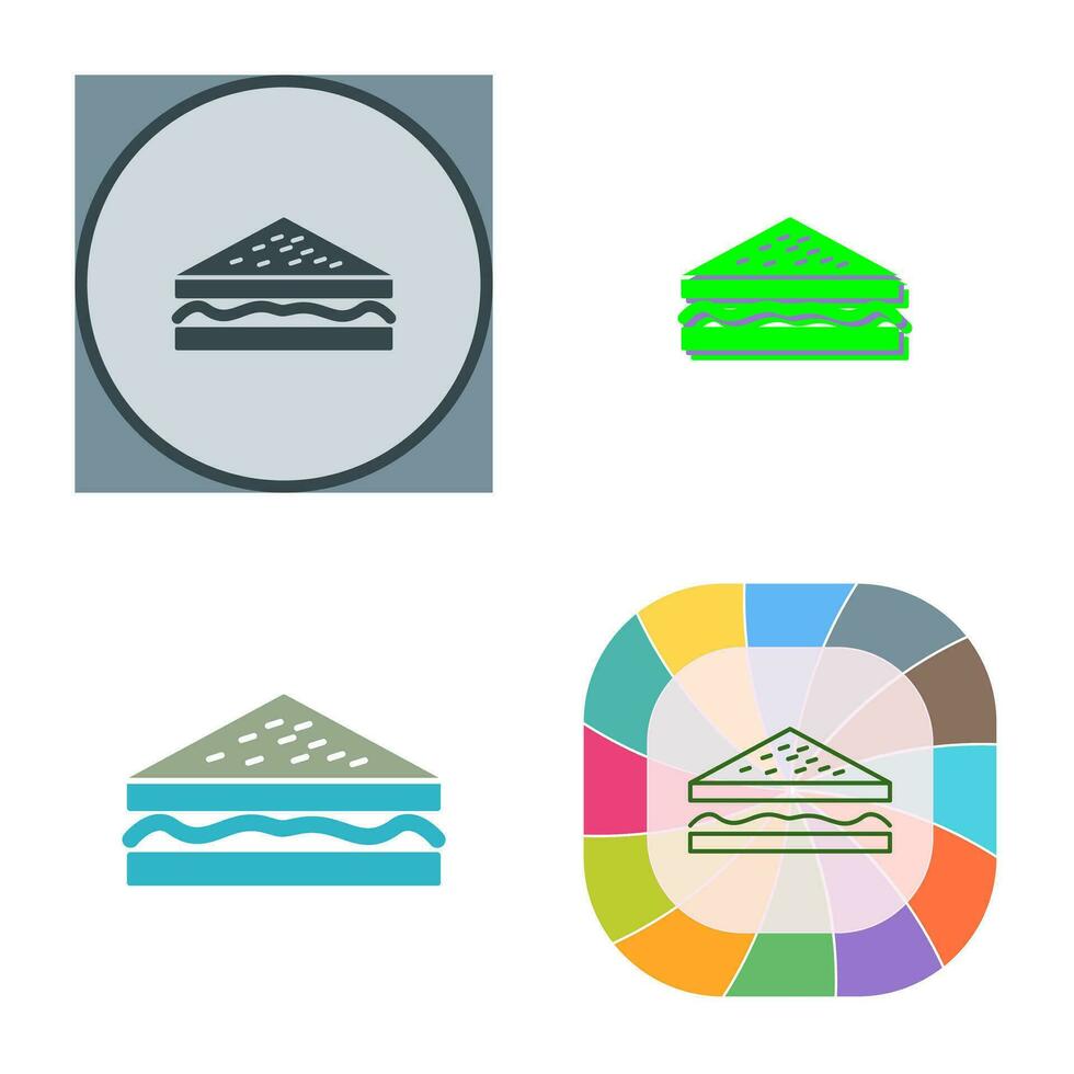 Unique Sandwich Vector Icon