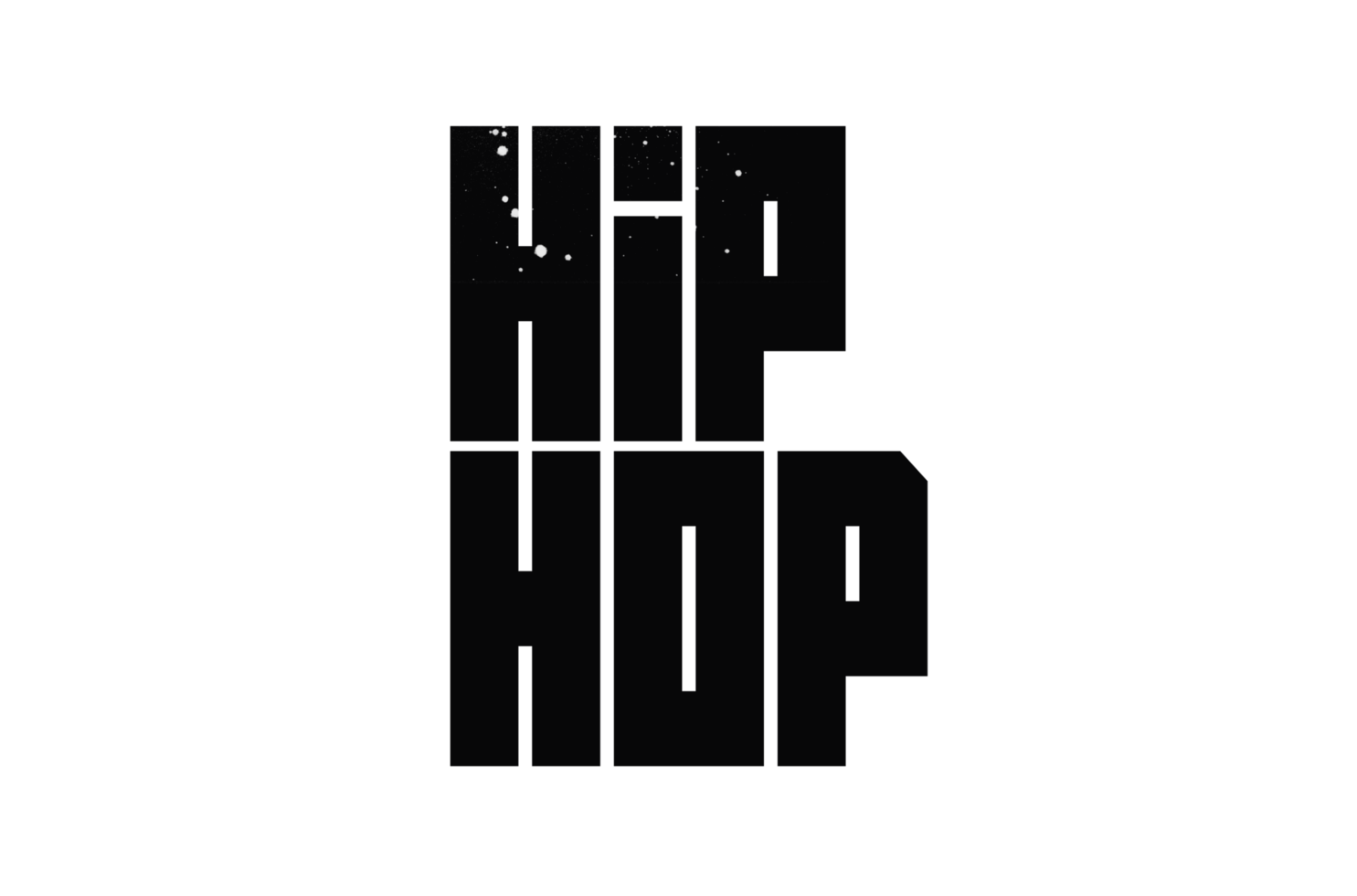 Hiphop Black Fancy Letter, Transparent Background png