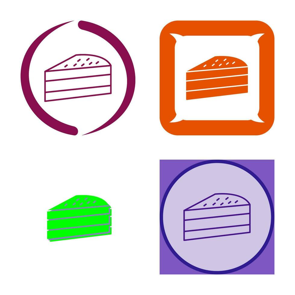 Cake Slice Vector Icon