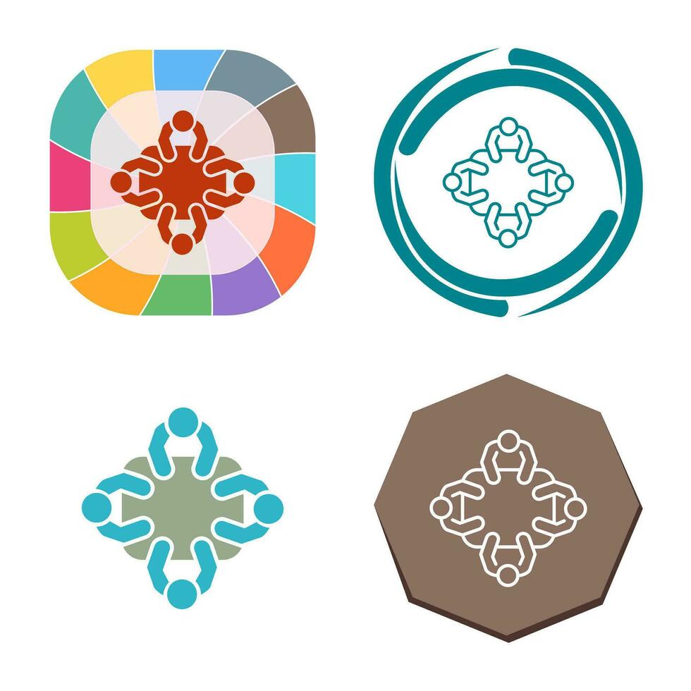 Staff Meeting Vector Icon