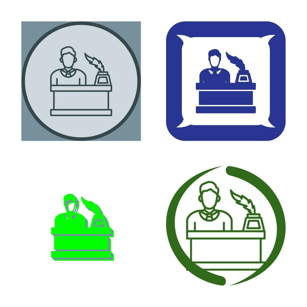 magistrate Vector Icon