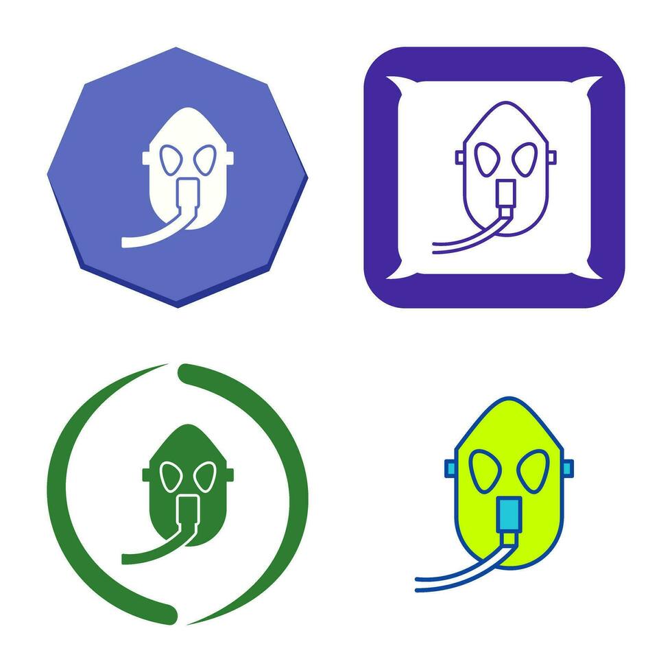 Unique Oxygen Mask Vector Icon