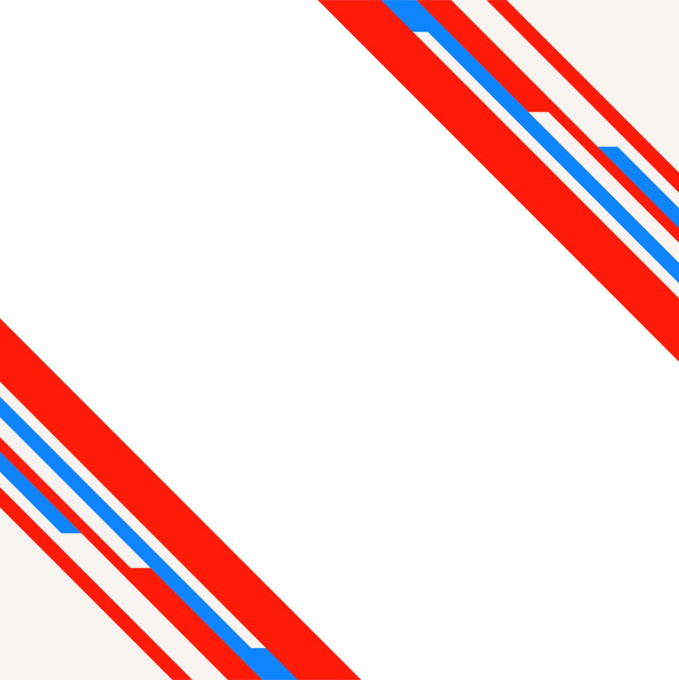 red sport frame border transparent background png