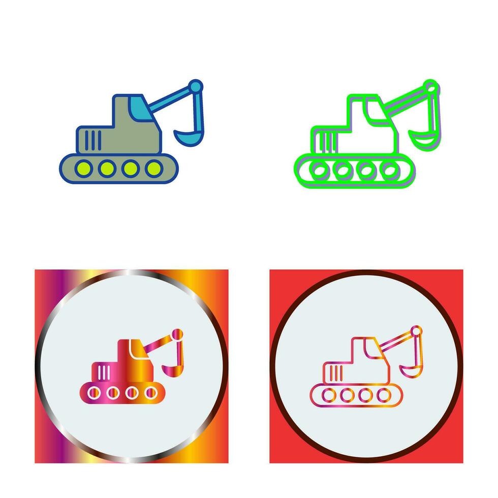 Escavator Vector Icon