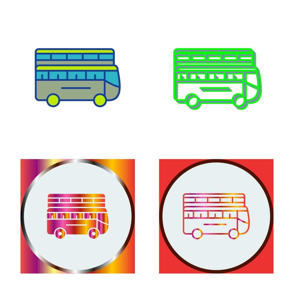 Double Bus Vector Icon