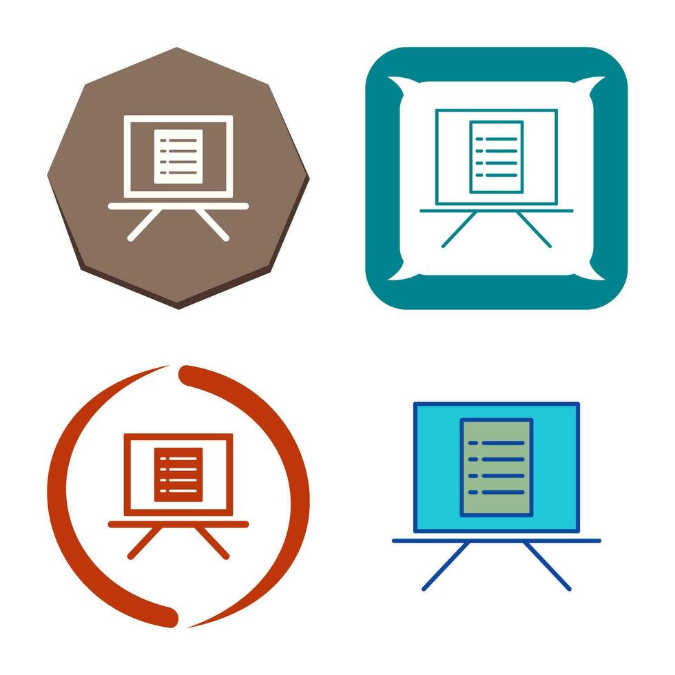 Unique Notice Board Vector Icon