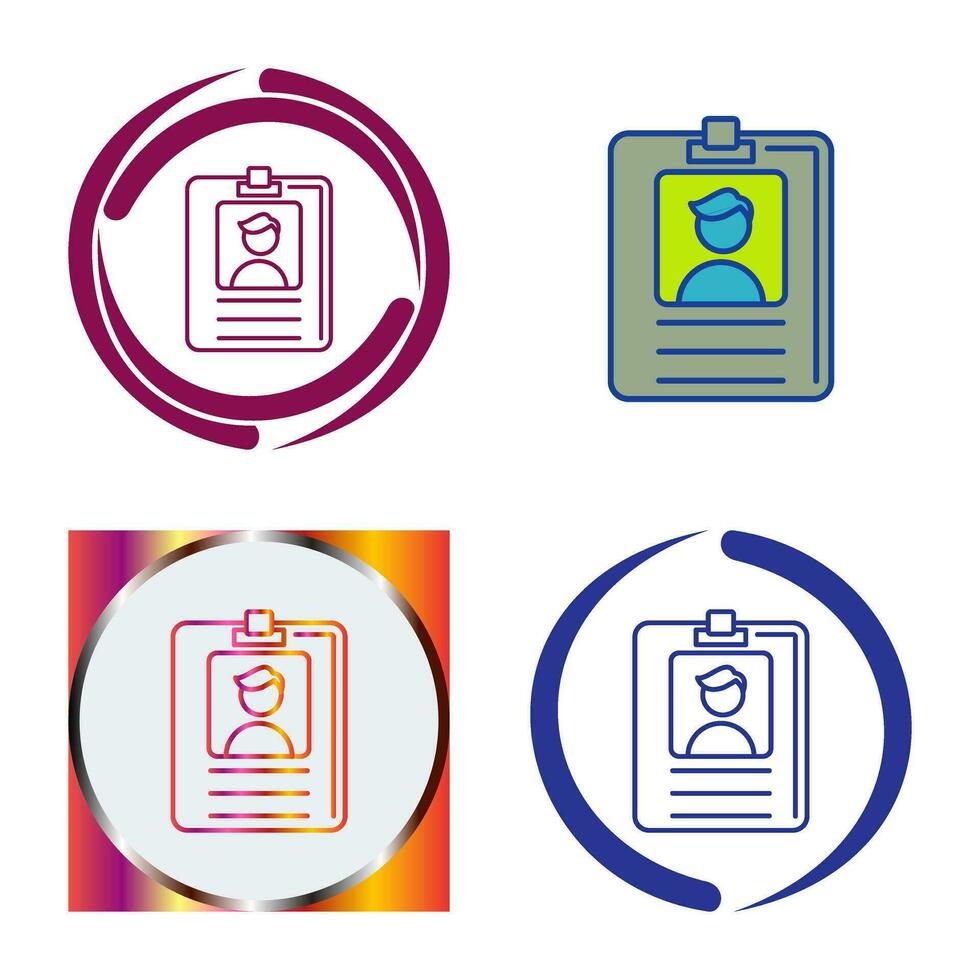 Id Card Vector Icon