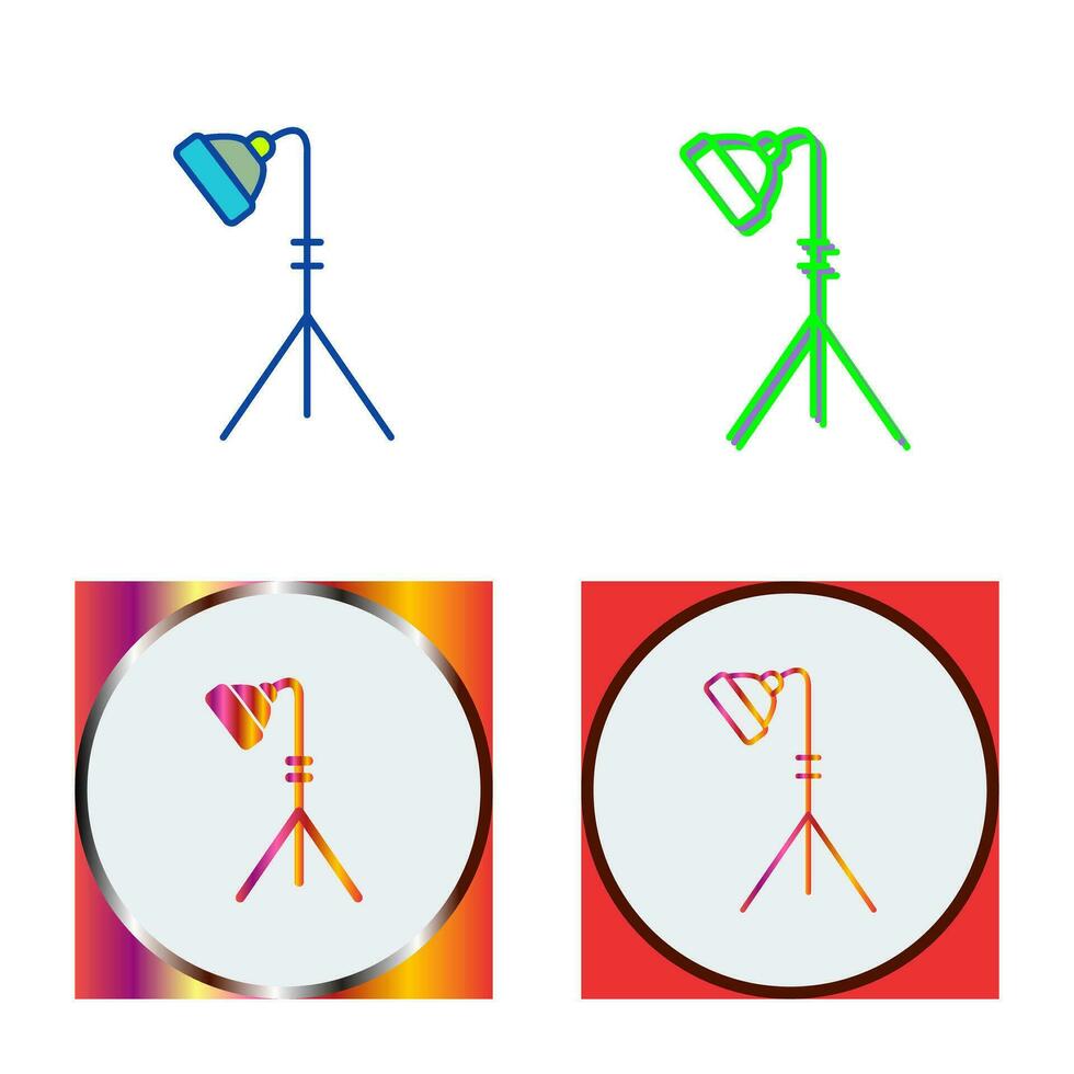 Unique Light Stand Vector Icon