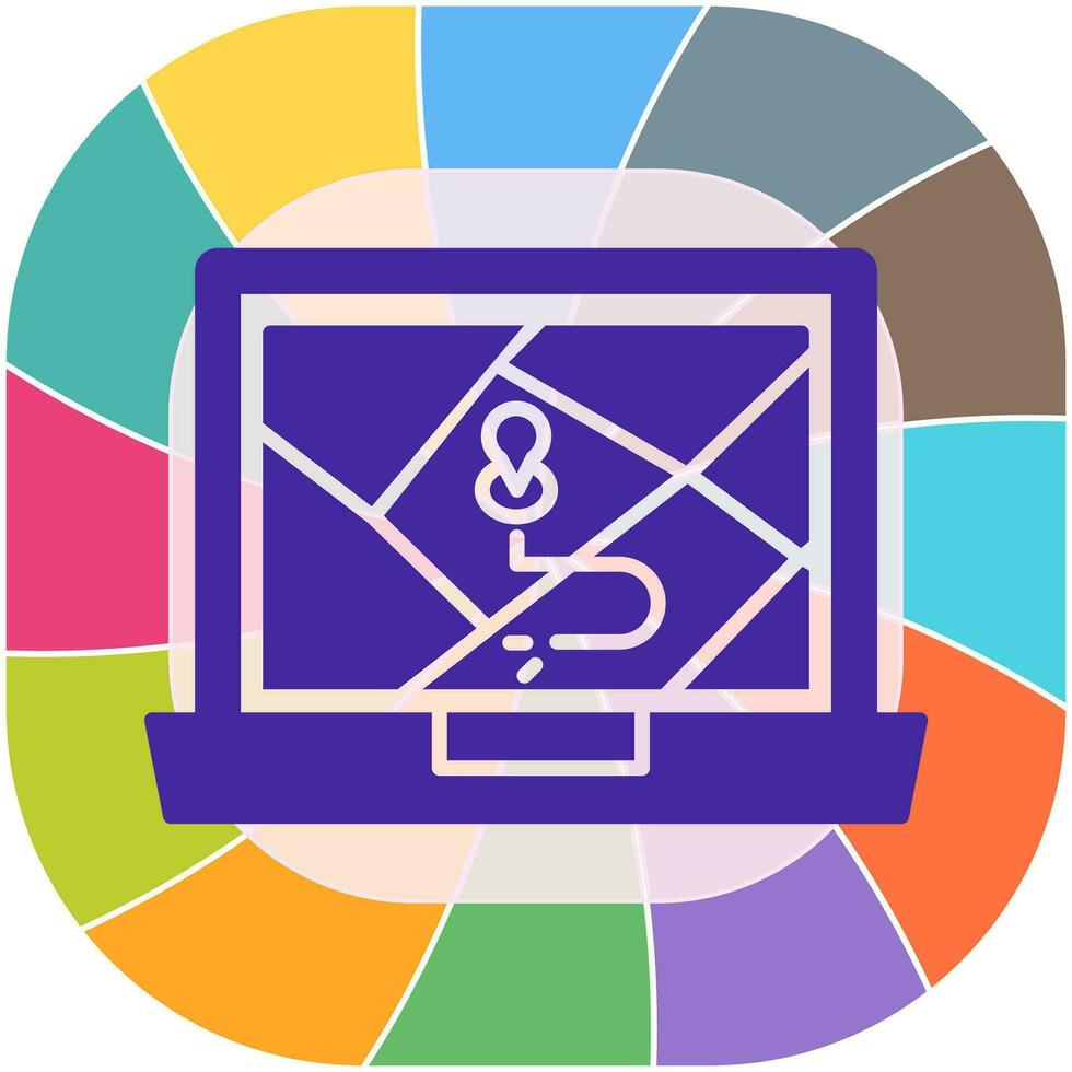 Google Map Vector Icon