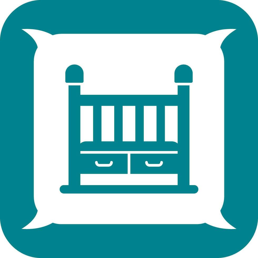 Baby Crib Vector Icon
