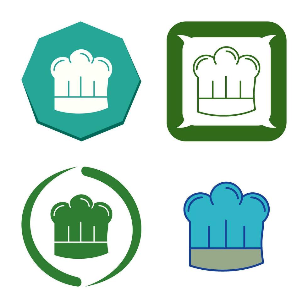 icono de vector de sombrero de chef