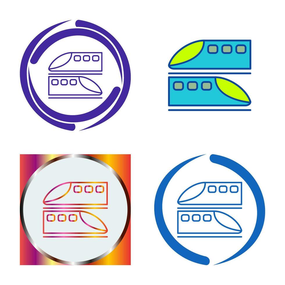 icono de vector de trenes