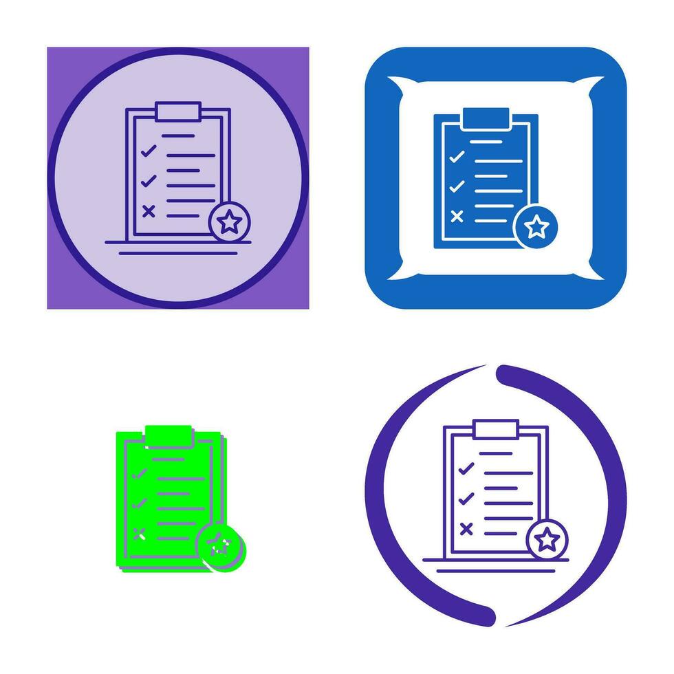 Task List Vector Icon